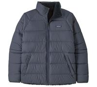 Patagonia - M's Reversible Silent Down Jacket Smolder Blue - L - Down jackets