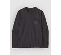 Patagonia Mw 95 Oval Logo Pocket Long Sleeve T-Shirt ink black M