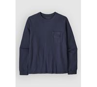 Patagonia - L/S MW '95 Oval Logo Pocket Tee - Longsleeve size L, blue