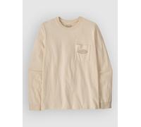 Patagonia - L/S MW '95 Oval Logo Pocket Tee - Longsleeve size XS, sand