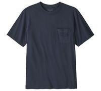Patagonia - MW '95 Oval Logo Pocket Tee - T-shirt size L, blue