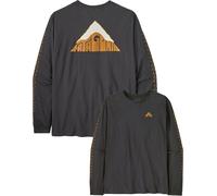 Patagonia - Organic cotton T-shirt - M's L/S Driftways Organic T-Shirt Ink Black for Men - Size 49,5-52 Black 49.5-52