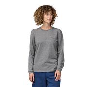 Patagonia - Women's L/S P-6 Logo Responsibili-Tee - Longsleeve size M, grey