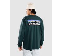 Patagonia - P-6 Logo Responsibili-Tee L/S Cascade Green - S - Tee-Shirt