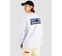 Patagonia L/S P-6 Logo Responsibili-Tee - T-shirt - Men's White XS