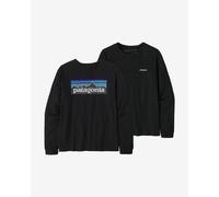 Patagonia - Women's L/S P-6 Logo Responsibili-Tee - Longsleeve size L, black