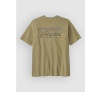 Patagonia - Urban T-shirt in recycled cotton and recycled polyester - M's P-6 Logo Responsibili-Tee P-6 Outline Gumtree Green for Men in Recycled Polyester - Size L Green L