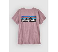 Patagonia - Urban T-shirt in recycled cotton and recycled Polyester - W's P-6 Logo Responsibili-Tee Quiet Violet for Women - Size M - Purple Purple M