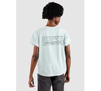 Patagonia - Recycled cotton T-shirt - W's P-6 Logo Responsibili-Tee P-6 Outline: Virtually Blue for Women - Size XS Blue XS