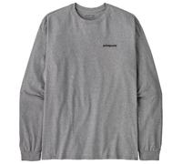 Patagonia - P-6 Logo Responsibili-Tee L/S Gravel Heather - L - Tee-Shirt