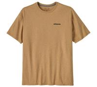 Patagonia - Men's recycled cotton T-shirt - M's P-6 Logo Responsibili-Tee Talon Gold for Men - Size S - Brown Brown S