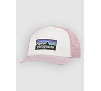 PATAGONIA P-6 Logo Trucker Hat - Men - White / Pink - size only size- model 2026 only size