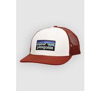 Patagonia - P-6 Logo Trucker Hat White Rusty Red - Cap