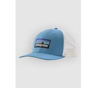 Patagonia P-6 Logo Trucker Cap Blue White