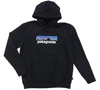 Patagonia P-6 Logo Uprisal Hoody Sweater, Black/White, L