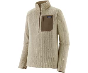 Patagonia - Quick-drying embossed fleece with zip - M's R1 Air Zip Neck Pelican for Men in Recycled Polyester - Size M - Beige Beige M