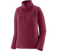 Patagonia - Quick-drying embossed zip-up fleece - W's R1 Air Zip Neck Berry Fig for Women in Recycled Polyester - Size L - Purple Purple L