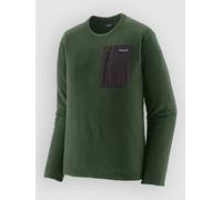 Patagonia - Long-sleeved fleece - M's R1 Air Crew Treeline Green for Men - Size L Green L