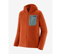 Patagonia R1 Air Full Zip hooded sweatshirt orange grey - M