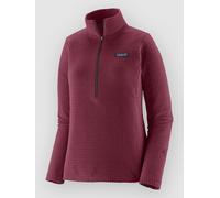 Patagonia - Quick-drying embossed zip-up fleece - W's R1 Air Zip Neck Berry Fig for Women in Recycled Polyester - Size S - Purple Purple S