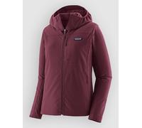 Patagonia R1 Crossstrata Hoody Jacket berry fig M