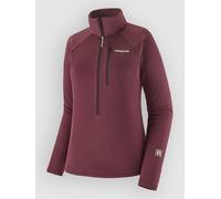 Patagonia R1 Ultralight 1/2 Half-Zip Fleece Sweater berry fig XL