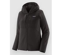 Patagonia - Technical hiking jacket with hood - W's R2 CrossStrata Hoody Black for Women - Size XS Black
