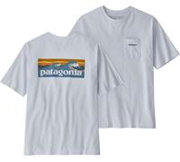 Patagonia - Recycled cotton T-shirt - M's Boardshort Logo Pocket Responsibili-Tee White for Men - Size 58,5 White 58.5