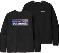 Patagonia - Recycled cotton T-shirt - M's L/S P-6 Logo Responsibili-Tee Black for Men - Size 61,5 Black 61.5