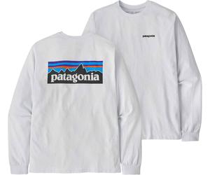 Patagonia - Recycled cotton T-shirt - M's L/S P-6 Logo Responsibili-Tee White for Men - Size L White L