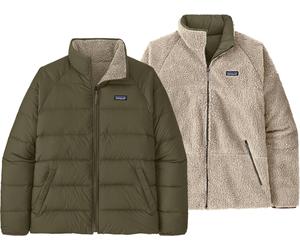 Patagonia - Reversible Down Jacket - M's Reversible Silent Down Jkt Basin Green for Men in Recycled Polyester - Size S Green S