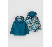 Patagonia - Baby Reversible Down Sweater Hoody - Down jacket size 2 Years, blue