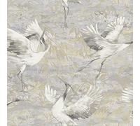 Patagonia Sarus Cranes Wallpaper Grey Holden 36100 - Birds - Paste The Wall