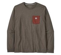 Patagonia | Shop Sticker Pocket Longsleeve Responsibili-Tee | Marlow Brown | Men's Small