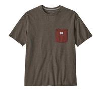 Patagonia - Shop Sticker Pocket Responsibili-Tee - T-shirt size XL, brown