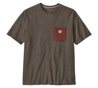 Patagonia - Shop Sticker Pocket Responsibili-Tee - T-shirt size M, brown
