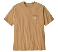 Patagonia - Shop Sticker Pocket Responsibili-Tee - T-shirt size XXL, sand