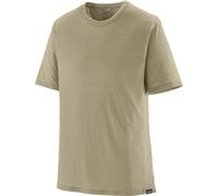 Patagonia - Technical and breathable merino wool hiking T-shirt - M's Cap Cool Merino Blend Shirt Weathered Stone for Men in Recycled Polyester - Size XL - Beige Beige XL