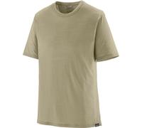 Patagonia - Technical and breathable merino wool hiking T-shirt - M's Cap Cool Merino Blend Shirt Weathered Stone for Men in Recycled Polyester - Size S - Beige Beige S