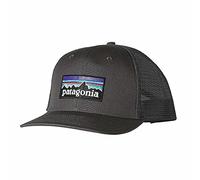 Patagonia Unisex P-6 Logo Trucker Hat Beret, Forge grey, One Size UK