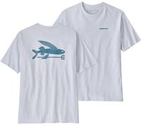 Patagonia - Urban T-shirt in recycled cotton and recycled Polyester - M's Flying Fish Responsibili-Tee White for Men in Recycled Polyester - Size L White L