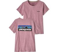 Patagonia - Urban T-shirt in recycled cotton and recycled Polyester - W's P-6 Logo Responsibili-Tee Quiet Violet for Women - Size S - Purple Purple S