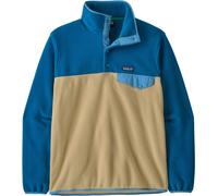 Patagonia - Warm and comfortable fleece with stand-up collar and press studs - M's LW Synch Snap-T P/O Nautilus Tan for Men in Nylon - Size XL - Beige Beige XL