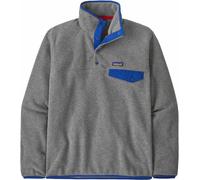 Patagonia - Warm and lightweight fleece - M's LW Synch Snap-T P/O Nickel w/Clement Blue for Men in Recycled Polyester - Size S - Grey Grey S