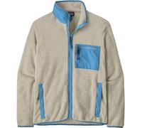Patagonia - Warm fleece with stand-up collar - M's Synch Jkt Oatmeal Heather w/Shore Blue for Men - Size L - Beige Beige L