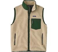 Patagonia - Warm, windbreaker-style sleeveless fleece jacket - Men's - M's Classic Retro-X Vest - M's Classic Retro-X Vest Dark Natural w/Treeline Green for Men - Size S - Beige Beige S