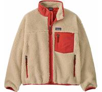 Patagonia - Warm, windproof fleece - K's Retro-X Jkt Natural w/Potters Red - Kid Size L - Beige Beige L