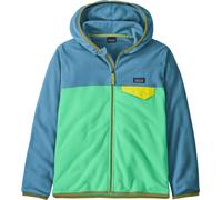 Patagonia - Warm zip-up fleece - K's Micro D Snap-T Jkt Early Teal w/Shore Blue in Recycled Polyester - Kid Size L Blue L