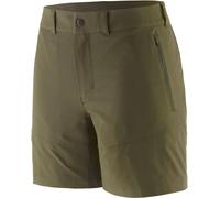 Patagonia - Water-repellent stretch shorts - W's Terravia Trail Shorts 6 in. Basin Green for Women in Recycled Polyester - Size 2 US Green 2 US