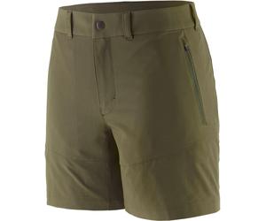 Patagonia - Water-repellent stretch shorts - W's Terravia Trail Shorts 6 in. Basin Green for Women in Recycled Polyester - Size 4 US Green 4 US